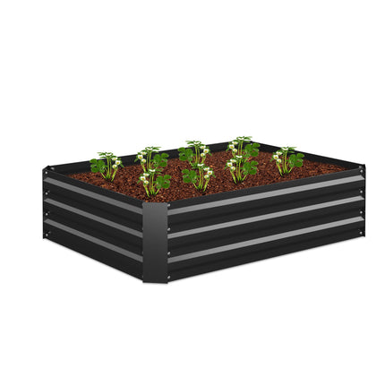 Vyvýšený kovový záhon