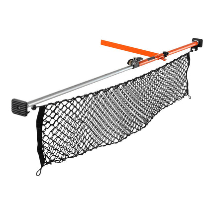 Ratcheting Cargo Bar 40-73 in, Steel, Net Divider