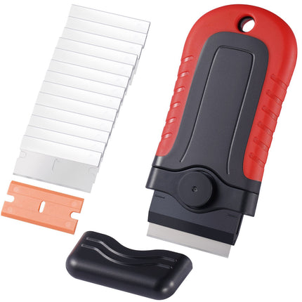 Razor Blade Scraper, Locking Handle, 15 Extra Blades