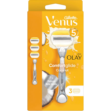 Holicí strojek Comfortglide Coconut s Olay, 3 ks