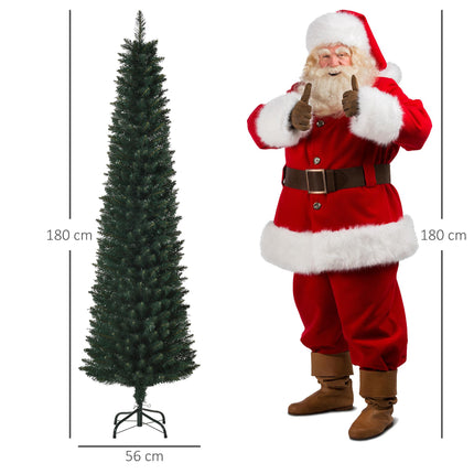Realistic 180 cm Christmas Tree, 380 Branches, Fireproof