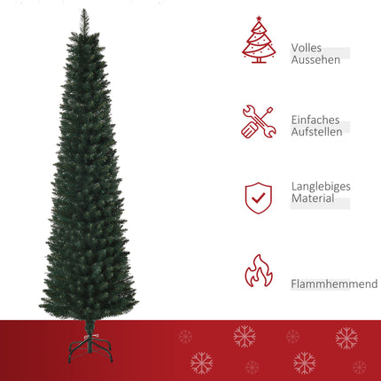 Realistic 180 cm Christmas Tree, 380 Branches, Fireproof