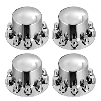 Rear Axle Wheel Cover Kit for Semi Truck, Chrome ABS