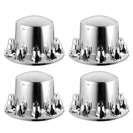 Rear Axle Wheel Cover Kit for Semi Truck, Chrome ABS
