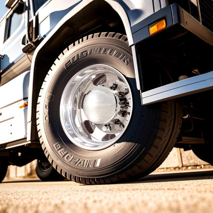 Rear Axle Wheel Cover Kit for Semi Truck, Chrome ABS