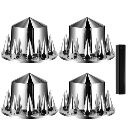 Rear Axle Wheel Covers for Semi Truck, Spiked ABS Kit