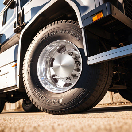Rear Axle Wheel Covers for Semi Truck, Spiked ABS Kit
