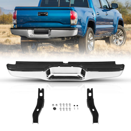 Rear Step Bumper for 1995–2004 Tacoma, Chrome Steel