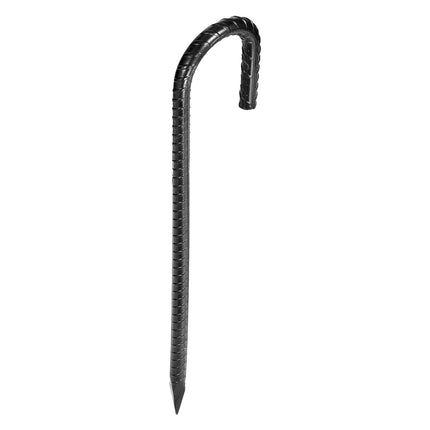 Rebar Stakes, 12-Inch J Hook, 16-Pack Galvanized