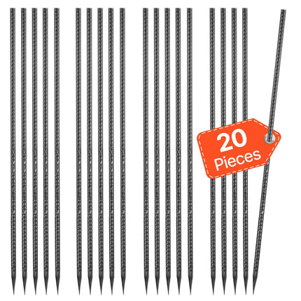 Rebar Stakes, 24-Inch 0.47in Galvanized Steel, 20-Pack