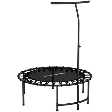 Fitness trampolína, nastavitelná rukojeť, černá