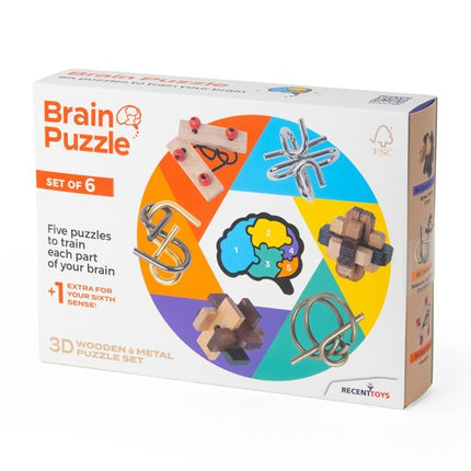 Hlavolam Recent Toys Brainteaser, sada
