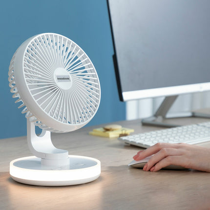 Dobíjecí stolní ventilátor s LED FanLed InnovaGoods Ø6,6'' 4000 mAh