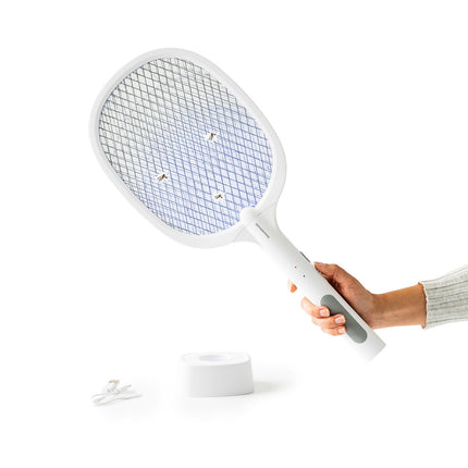 Dobíjecí elektrická plácačka na hmyz s UV světlem, 3000V, USB-C
