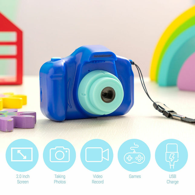 Dobíjecí dětský digitální fotoaparát s hrami Kiddak InnovaGoods