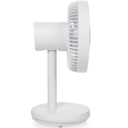 Dobíjecí stolní ventilátor, bílá