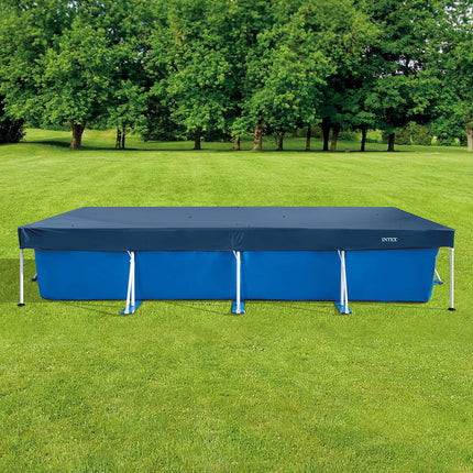 Obdélníková krycí plachta na bazén 450x220 cm s odtokovými otvory