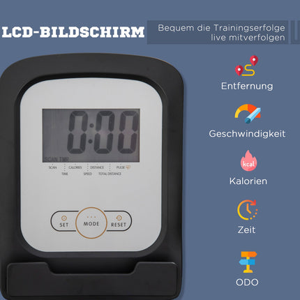 Lehový rotoped – LCD, 8stupňový odpor, nosnost 110 kg