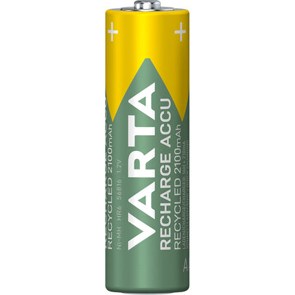 Recyklovaná dobíjecí baterie AA 2100 mAh, 4 ks