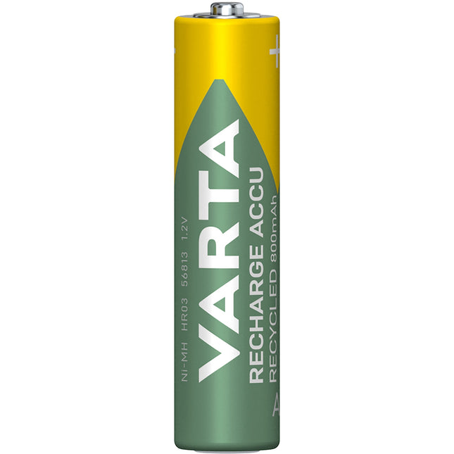 Recyklovaná dobíjecí baterie AAA 800 mAh, 4 ks