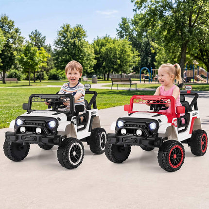 Red 12V Kids Electric Car with Remote Control & Music