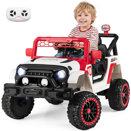 Red 12V Kids Electric Car with Remote Control & Music
