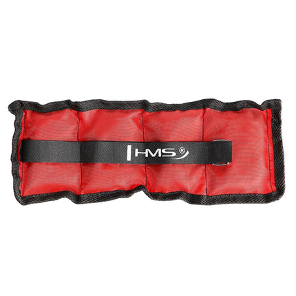 Zátěže na kotníky a zápěstí, 2 x 0,7 kg, červené