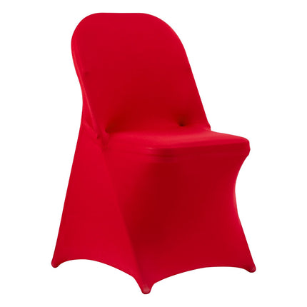Red Chair Covers, 50-Pack Stretch Spandex Slipcovers
