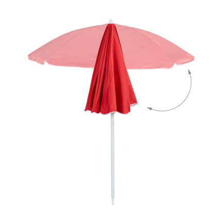 Slunečník 160 cm, červený