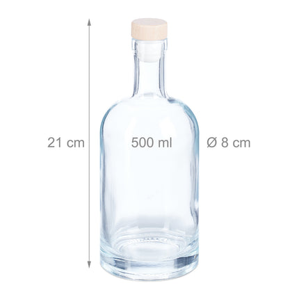Plnitelné láhve, 12 ks, 500 ml