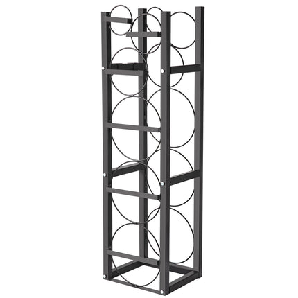 Refrigerant Cylinder Rack, 6-Tank Carbon Steel Stand