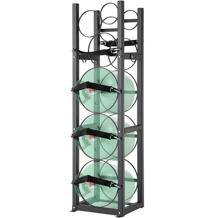 Refrigerant Cylinder Rack, 6-Tank Steel Holder