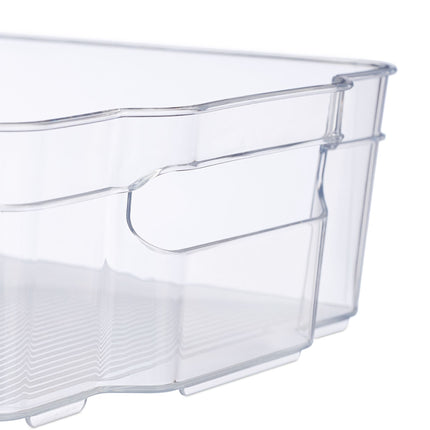 Refrigerator storage with handle