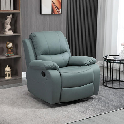 Polohovací relaxační křeslo s podnožkou, zelený polyester
