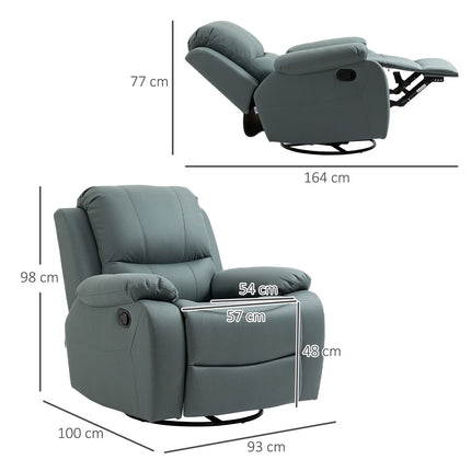 Polohovací relaxační křeslo s podnožkou, zelený polyester
