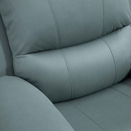 Polohovací relaxační křeslo s podnožkou, zelený polyester