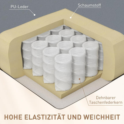 Elektrické masážní křeslo - umělá kůže, světle šedá