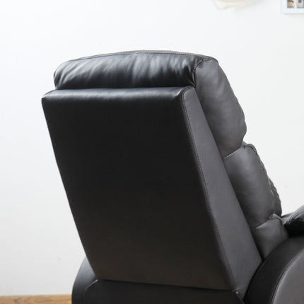 Ergonomické hnědé polohovací křeslo – umělá kůže, nastavitelné