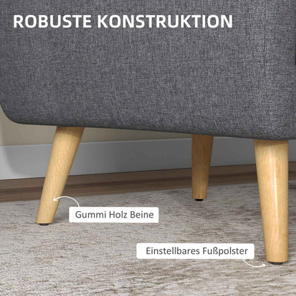 Čalouněné relaxační křeslo do obývacího pokoje, světle šedé