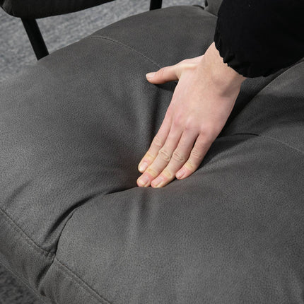 Sada polohovacího relaxačního křesla s otočnou základnou, tmavě šedá