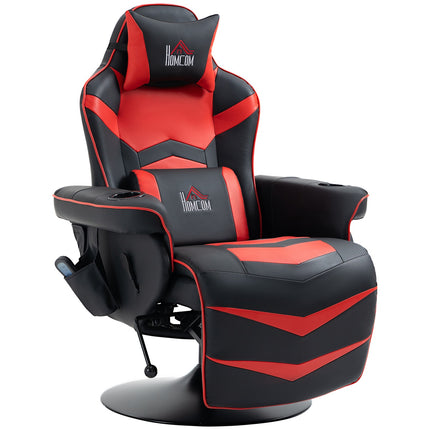 Ergonomické polohovací relaxační křeslo, syntetická kůže, masážní funkce