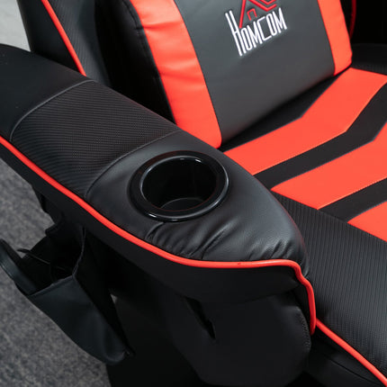 Ergonomické polohovací relaxační křeslo, syntetická kůže, masážní funkce
