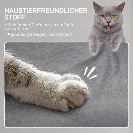 Elektrické polohovací křeslo, tiché, paměťová funkce, šedý samet
