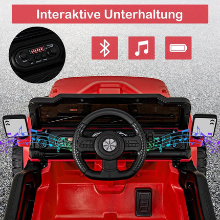 Dětské elektrické nákladní auto na dálkové ovládání s LED světly, baterie 12V