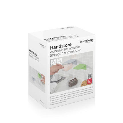 Odnímatelné samolepicí kuchyňské nádoby Handstore InnovaGoods, 2 ks