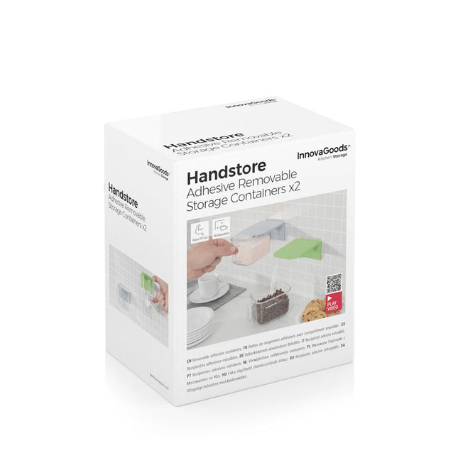 Odnímatelné samolepicí kuchyňské nádoby Handstore InnovaGoods, 2 ks