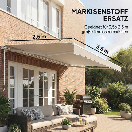 Náhradní látka na markýzu, polyester 280 g/m², UPF 50+