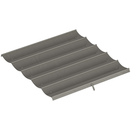 Ersatzdach für 3x3m Pergola, Hellgrau, Polyester