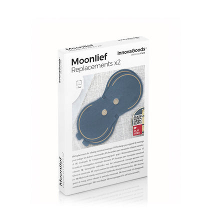 Náhradní náplasti pro relaxační menstruační masážní přístroj Moonlief InnovaGoods (2 ks)