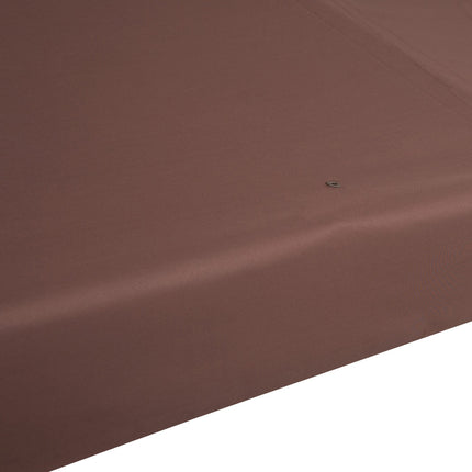 Náhradní stříška pro kovový altán 3x3M – polyester, kávová